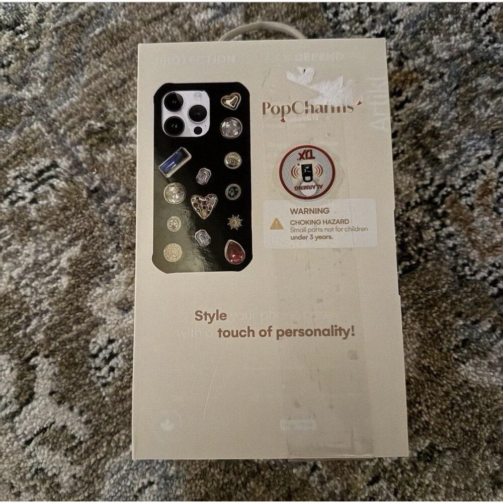 Artikl Pop Charms Apple iPhone 15 Pro Max Case With 15 Charms Rhinestone Hearts